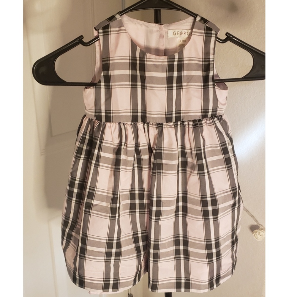 George 18 Month Pink Plaid Dress